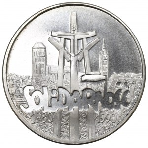 Third Republic, 100,000 zloty 1990 Solidarity Type A