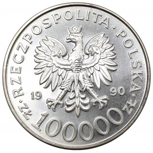 III RP, 100.000 PLN 1990 Solidarität Typ A