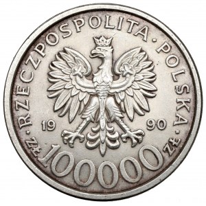 III RP, 100.000 złotych 1990 Solidarność typ B