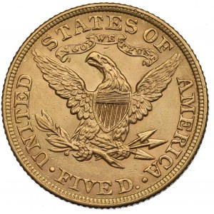 USA, 5 dollars 1899