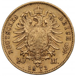 Germany, Hessen, 20 mark 1873
