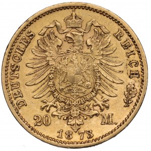 Germany, Sachsen, 20 mark 1873