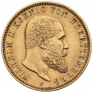 Germany, Wuertemberg, 10 mark 1896