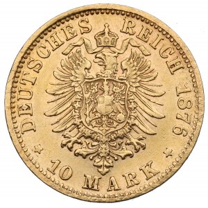 Německo, Bavorsko, 10 značek 1876
