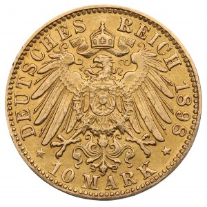 Germany, Hamburg, 10 mark 1898