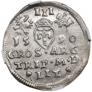 Zikmund III Vasa, Troják 1590, Vilnius - Chalecki v legendě - NGC MS65