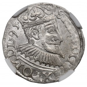 Zygmunt III Waza, Trojak 1595, Wschowa - NGC MS64 - ZNAKOMITY