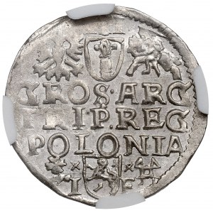 Zygmunt III Waza, Trojak 1595, Wschowa - NGC MS64 - ZNAKOMITY