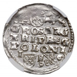 Zygmunt III Waza, Trojak 1596, Lublin, małe popiersie - NGC MS64 - ZNAKOMITY