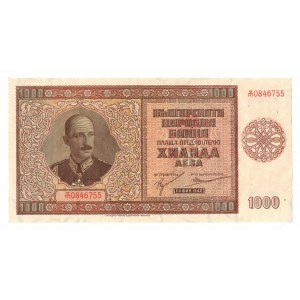 Bulgaria, 1000 leva 1942