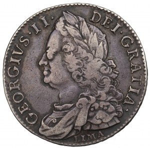 Anglia, Jerzy II, 1/2 crown 1746