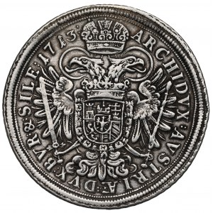 Rakúsko, Karol VI, Thaler 1713 - Wroclaw