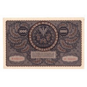 II RP, Set of 1000 Polish marks 1919 III AS series - 2 pieces