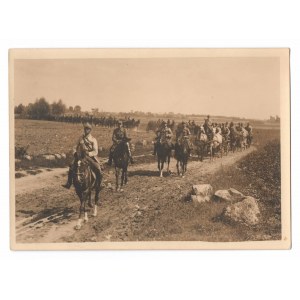 II RP, Photograph of the 1st Horse Rifle Regiment, Garwolin - maneuvers of the 2nd Cavalry Division