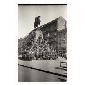 II RP, Photograph of the 1st Regiment of Mounted Riflemen, Garwolin - visit to Cracow