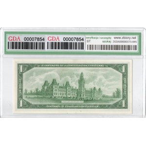 Canada, $1 1967, 100th anniversary series - GDA 65EPQ
