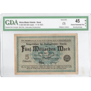 Gdansk, 5 billion marks 1923 - GDA 45