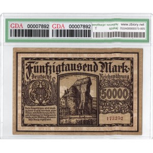 Gdansk, 50,000 marks 1923 - GDA 25