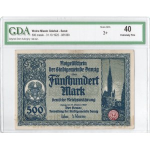 Gdansk, 500 marks 1922 - GDA 40