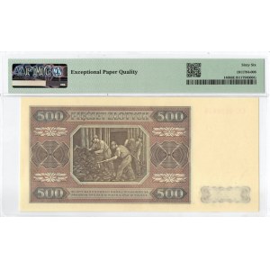 PRL, 500 złotych 1948 CC - PMG 66EPQ