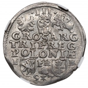 Žigmund III Vasa, Trojak 1597, Poznaň - nepopísané NGC AU Podrobnosti