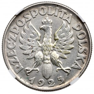 II Republic of Poland, 2 zloty 1925 - NGC AU Details