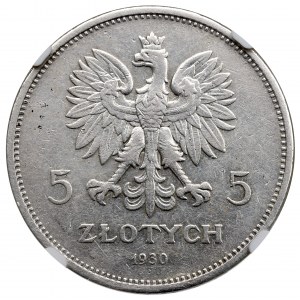 II Republic of Poland, 5 zloty 1930 November uprising - NGC AU Details