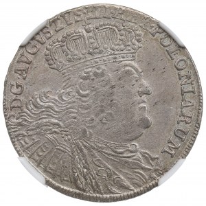 Saxony, Friedrich August II, 18 groschen 1755 - NGC MS62