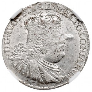 Germany, Saxony, Friedrich August II, 6 groschen 1756, Leipzig - NGC MS62