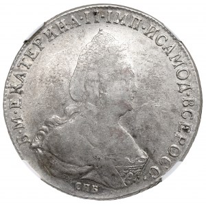Russia, Catherine II, Rouble 1796 - NGC XF Details