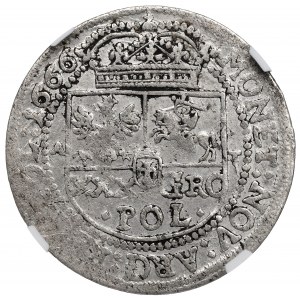 Jan II Kazimierz, Tymf 1666, Kraków - NGC AU53