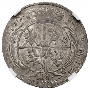 Germany, Saxony, Friedrich August II, 18 groschen 1756 - NGC MS62