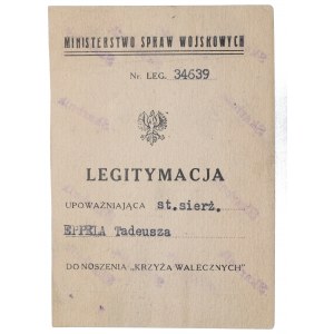 II RP, Legitimation of the Cross of Valour for the second time 3rd Legion Infantry Regiment