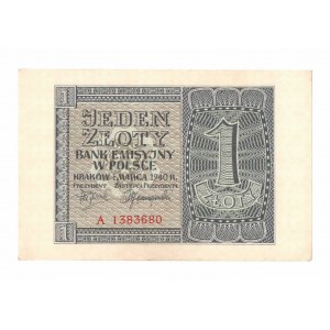 GG, 1 Zloty 1940 A