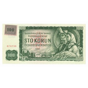 Czechoslovakia, 100 korun 1961 SPECIMEN