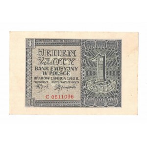GG, 1 zloty 1940 C