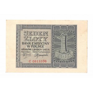 GG, 1 Zloty 1940 C