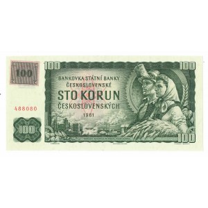 Česká republika, 100 korún 1993 (1961) - s pečiatkou