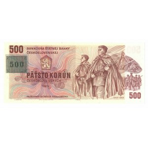 Česká republika, 500 korún 1993 (1973) - s pečiatkou