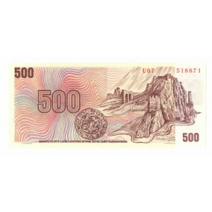 Czechy, 500 koron 1993 (1973) - ze znaczkiem