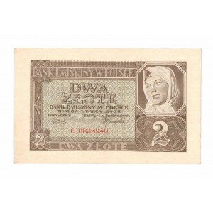 GG, 2 Zloty 1940 C