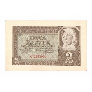 GG, 2 Zloty 1940 C