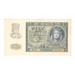 GG, 5 Zloty 1940 B
