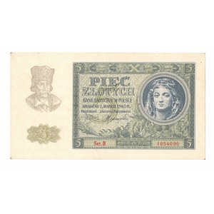 GG, 5 Zloty 1940 B