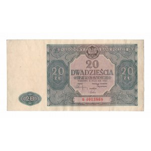 People's Republic of Poland, 20 zloty 1946 B