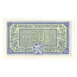 Czechoslovakia, 20 crowns 1945