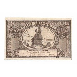 Second Republic, 20 pennies 1924