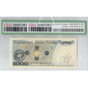 PRL, 1000 złotych 1982 DC - GDA 67EPQ