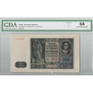 GG, 50 złotych 1941 A - GDA 64