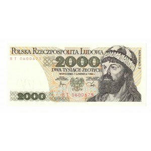 PRL, 2000 złotych 1982 BT
